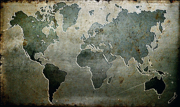 Fototapeta World map