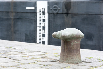 Naklejka premium Free bollard for mooring boats