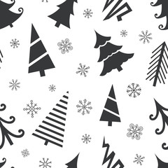 Christmas seamless background for your design. set of Christmas