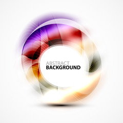 Shiny blurred cicrle template