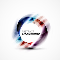 Shiny blurred cicrle template