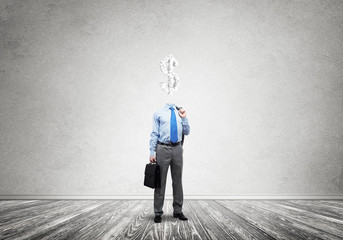 He is always thinking about money