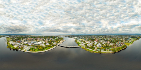 360 Aerial pohot of city