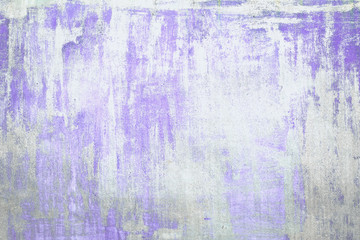 Old Damaged Cracked Paint Wall, Grunge Background, purple color