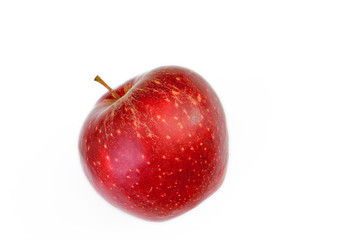 Fresh red apple isolated on white.