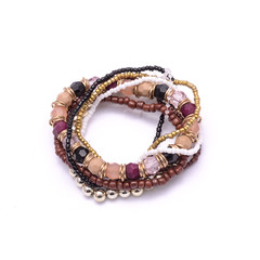 bracelet made of beads isolated on white