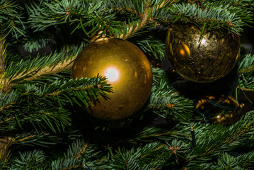 Glass baubles on a Christmas tree - 2