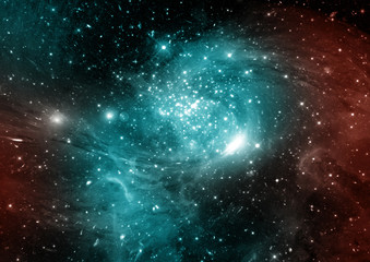 galaxy in a free space