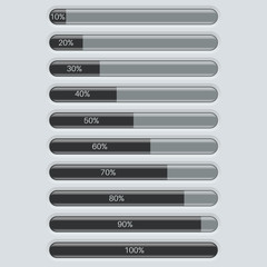 Progress bar. Application interface indicator