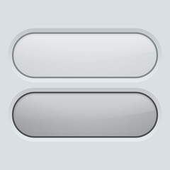 Rounded buttons. Web elements for application Interface. Normal and pushed icons