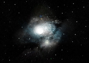 galaxy in a free space