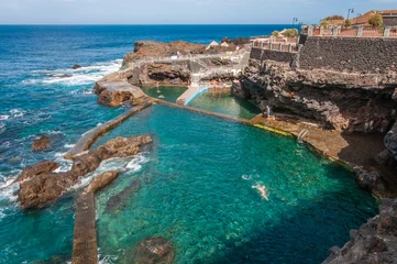 Foto op Plexiglas Naturschwimmbecken La Fajana  La Palma  Kanarische Inseln © majonit