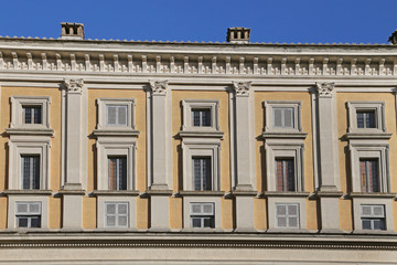 Fototapeta na wymiar Villa Farnese (in italian Palazzo Farnese) Caprarola.