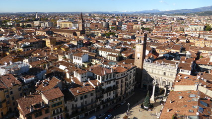 Obraz premium Vue aérienne de Vérone (Italie)
