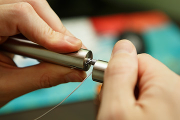 Mech mod vaping device wire tool kit maintenance