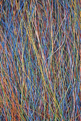 Colored telecommunication cables and wires
