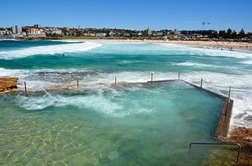 Rock pool at Bondi beach in Sydney, Australia.