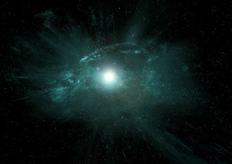 Obraz premium galaxy in a free space