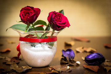 Flowers over the table