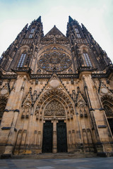 Fototapeta premium Prague, Czechia - November, 21, 2016: St. Vitus Cathedral in Prague Castle, Czechia
