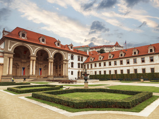 Fototapeta na wymiar Wallenstein (Wallenstein) Palace and gardens in Prague, Czech Republic