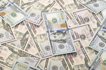 Fototapeta na wymiar American dollars background.