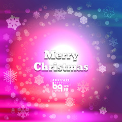 Abstract background snowflakes Merry Christmas