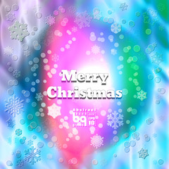 Abstract background snowflakes Merry Christmas