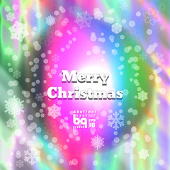 Abstract background snowflakes Merry Christmas