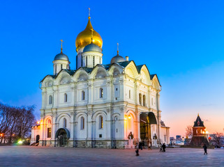 Fototapeta na wymiar Cathedral of the Archangel in Moscow's Kremlin