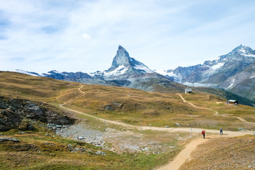 Matterhorn mountain Zermatt Switzerland in Summer season