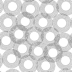 Black and white universal geometric seamless pattern
