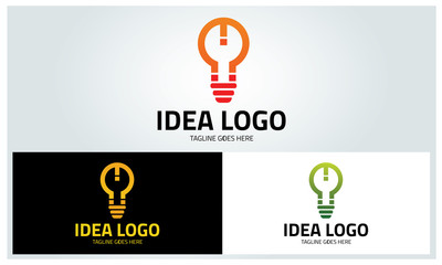 Idea logo design template ,Vector illustration