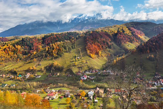 Bucegi mountains in  autumn