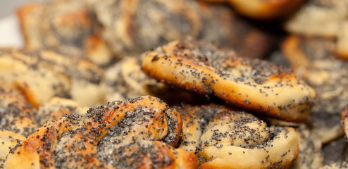 cooking delicious cakes at home. Floury products with filling.