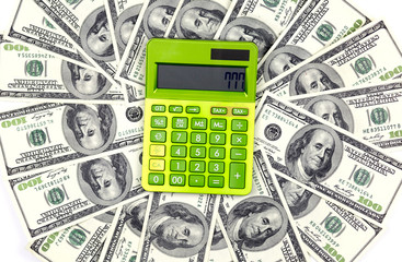 Calculator with money