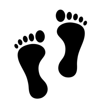 Footprint vector icon