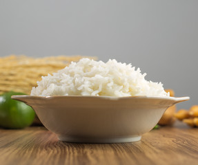 cooked rice from Jasmine rice