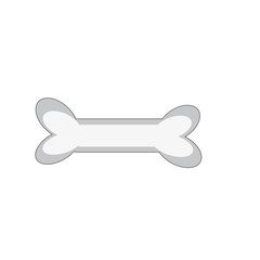 Bone dog on white background.