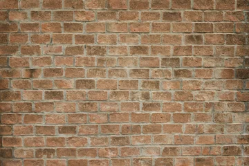 Fototapete Steine Brown brick wall background and texture vintage style