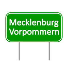 Mecklenburg-Vorpommern road sign.