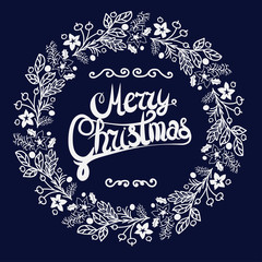 Christmas Wreath. Vector