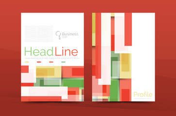 Set of abstract lines backgrounds - business templates