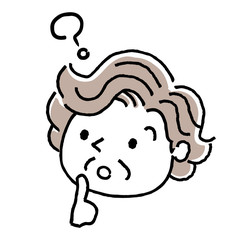 シニア女性、顔、表情：考える、疑問
