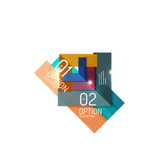 Geometric modern infographic options templates