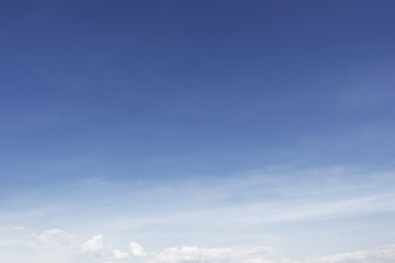 Obraz premium Fantastic soft white clouds against blue sky background