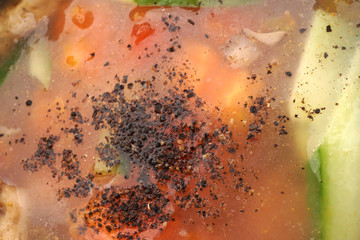 Obraz premium Chinese dish. Chinese food. Hot and sour soup