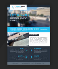 Corporate Business Flyer BLUE
