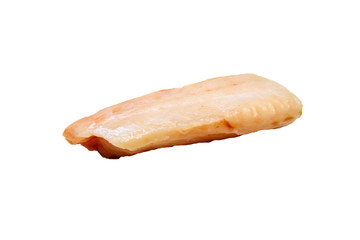 Fillet (Loin) cod isolated.