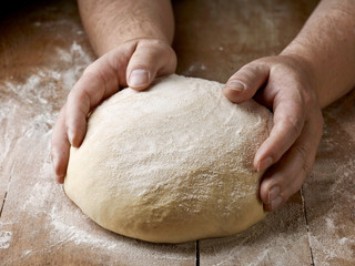 fresh raw dough